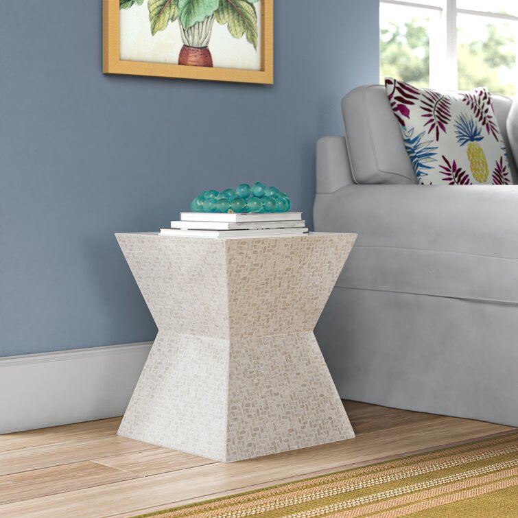 Capiz shop end table